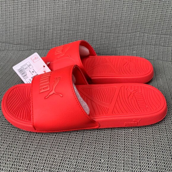 Puma Cool Cat 2.0 Mens Size 10 Red Slides Comfortable Casual Footwear - Picture 3 of 5